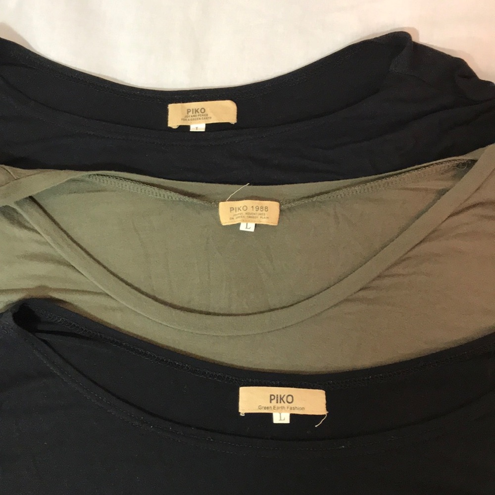 3 pack Piko tee/tunic sz L EUC